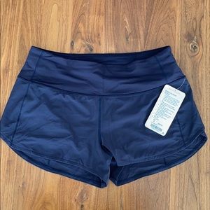 NWT lululemon speed up short hi-rise